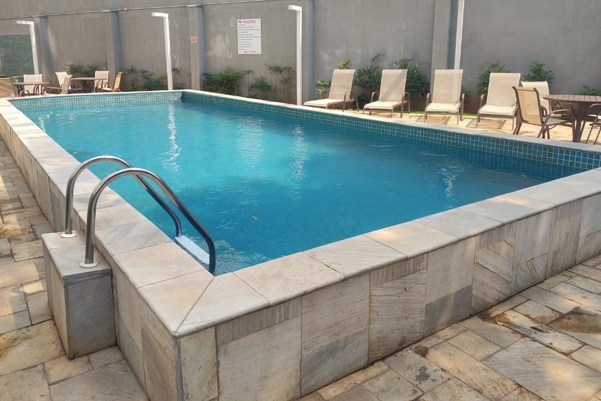 Área da piscina